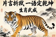 片言折狱，一语定乾坤的生肖虎威