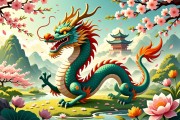 阳春三月好景色，生肖龙寓意春意浓