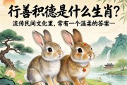 行善积德是什么生肖？在流传的民间文化里，常有一个温柔的答案—兔