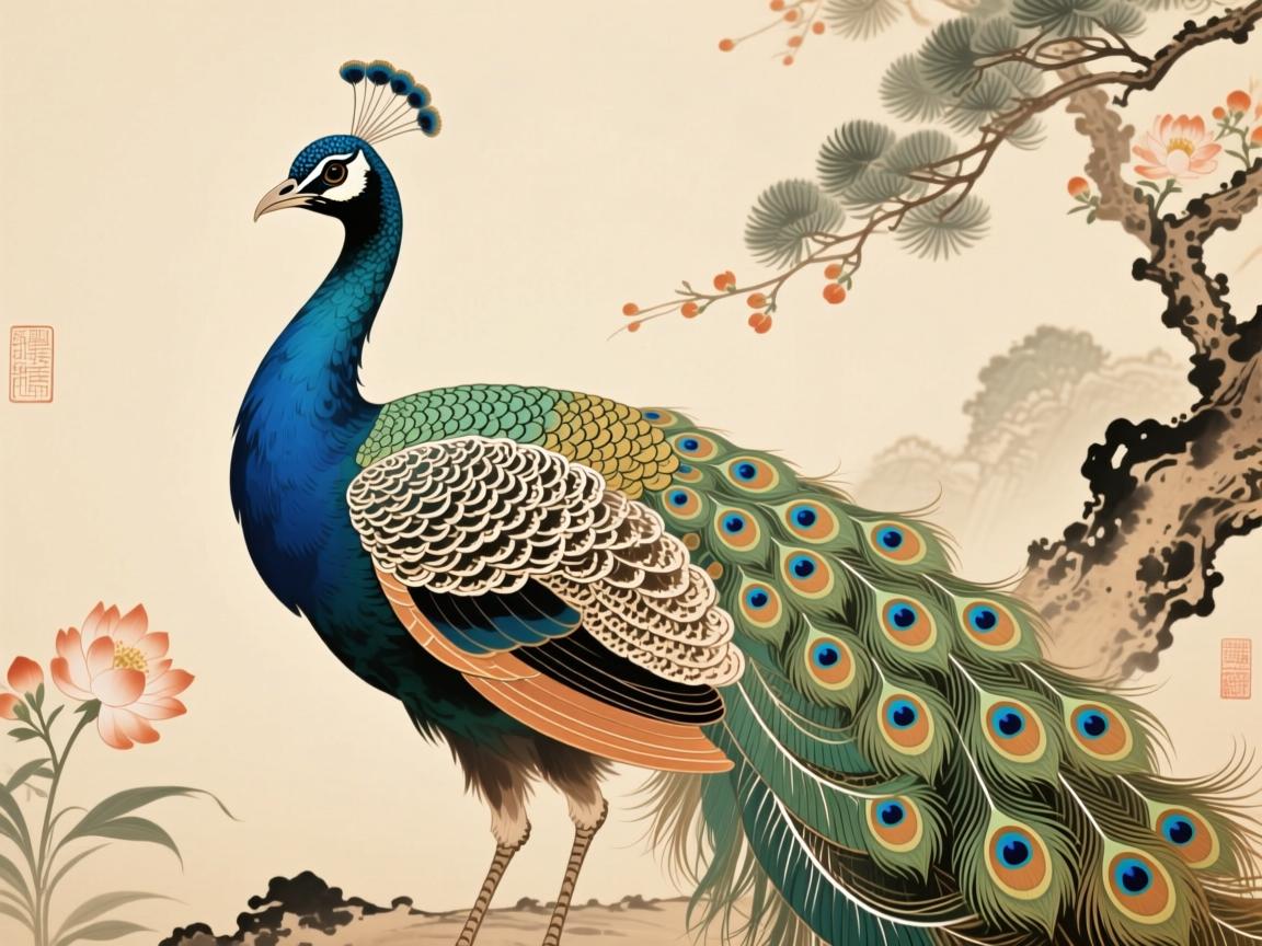 羽上华章,孔雀的衣香鬓影 孔雀的衣香鬓影