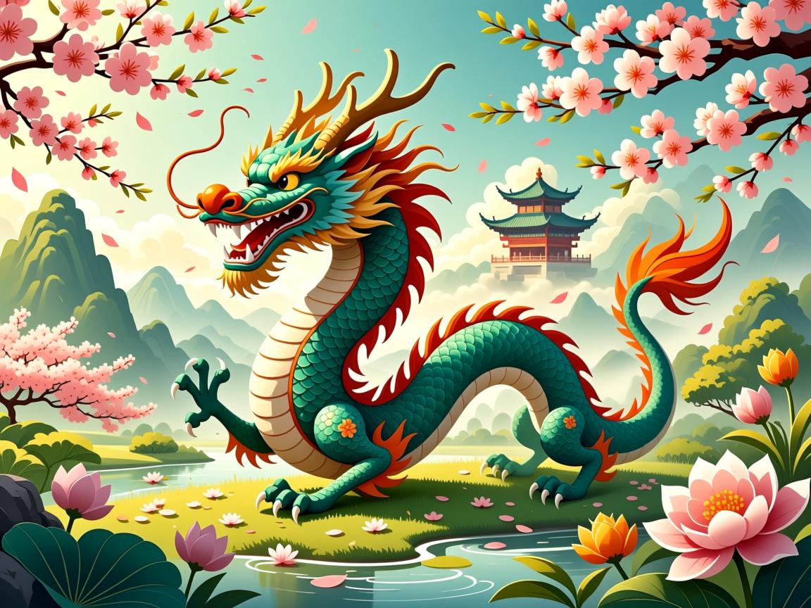 生肖龙寓意春意浓