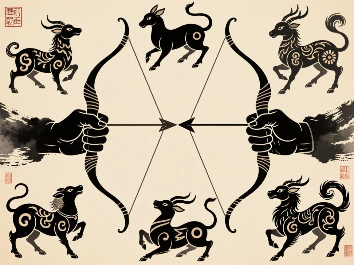 左右开弓十二生肖,墨香中的双手乾坤 左右开弓十二生肖