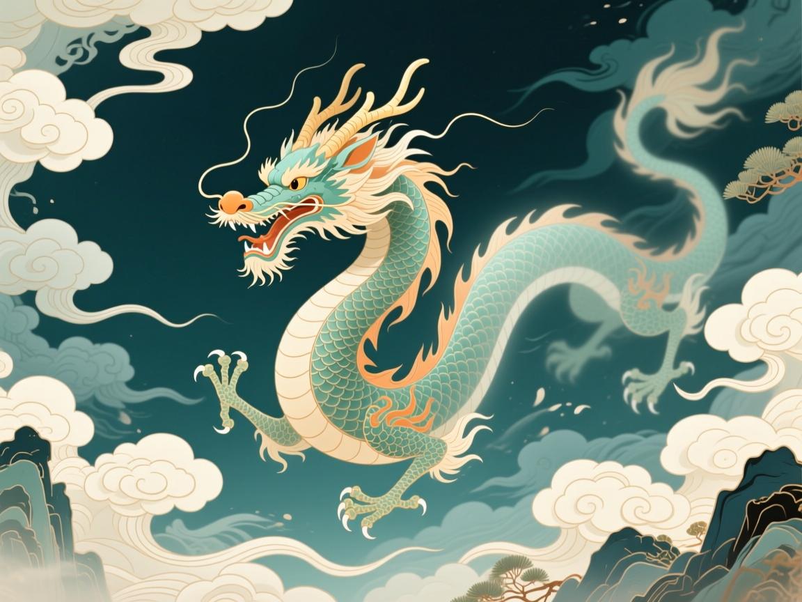 虚影掠空终有迹,云涛深处隐真龙 虚影掠空终有迹