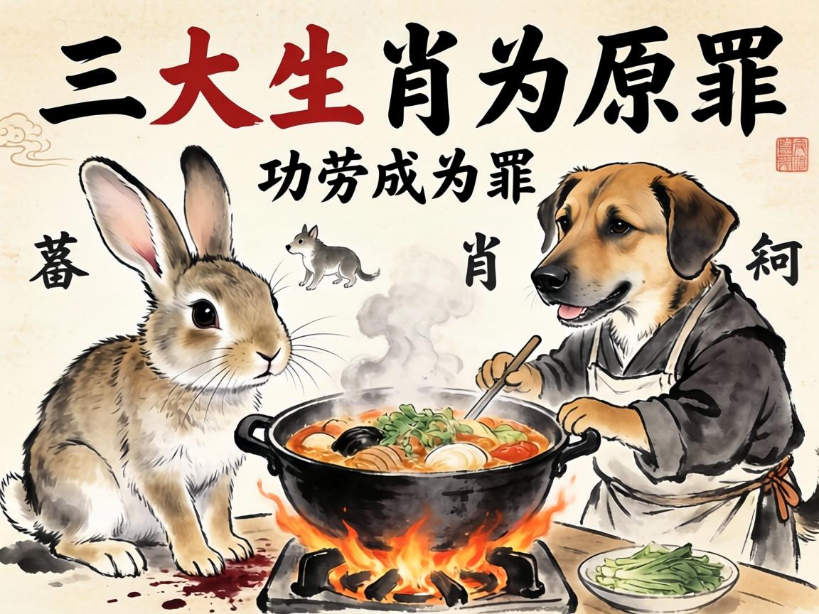 兔死狗烹三大生肖,当功劳成为原罪 兔死狗烹三大生肖