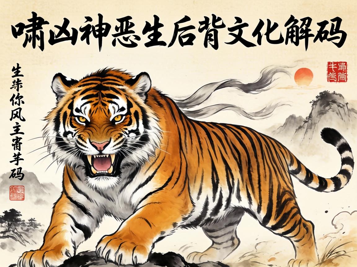 虎啸生风,凶神恶煞背后的生肖象征与文化解码 凶神恶煞背后的生肖象征与文化解码